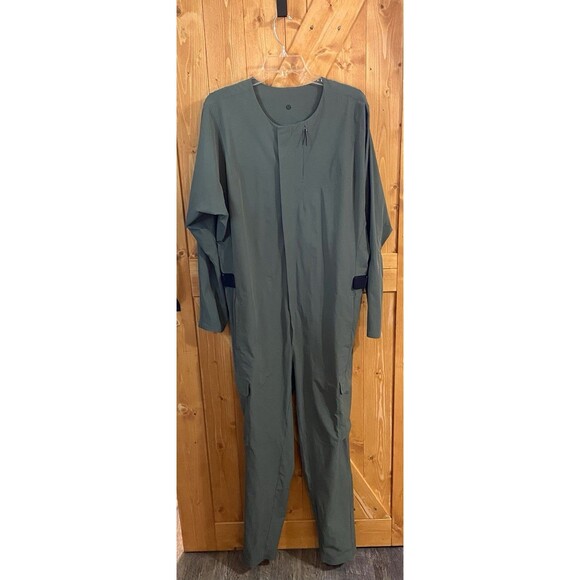 Lululemon Lab Reykur Jumpsuit Green Large Long Sleeve One-Piece Gender Neutral - Picture 2 of 14